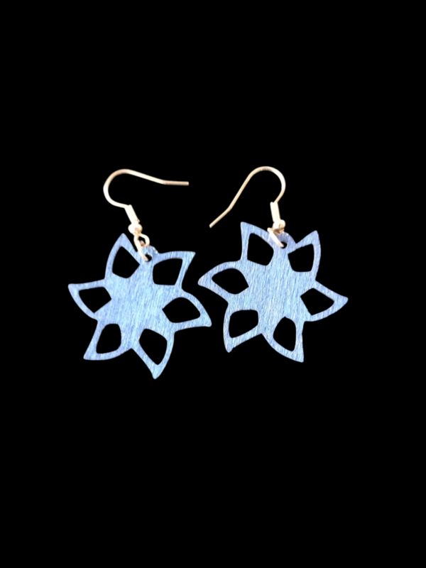 Boucles d'oreilles "fleurs, étoiles"