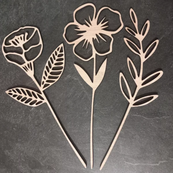Bâtonnets fleuris pour parfum d'ambiance/décoration d'intérieur